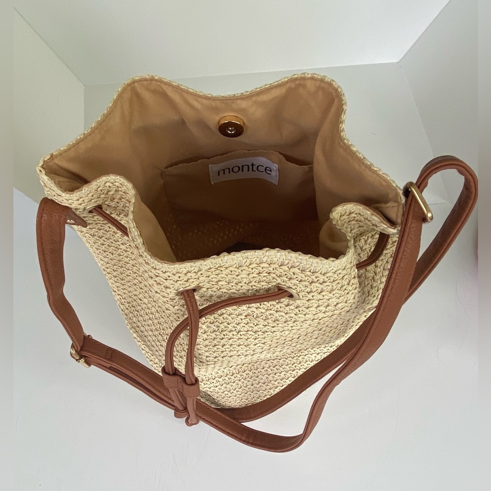 Montce Ali Woven Bucket Bag, Crossbody Bag, Sac Bag, Shoulder Bag 🎉HP🎉 - Picture 8 of 14